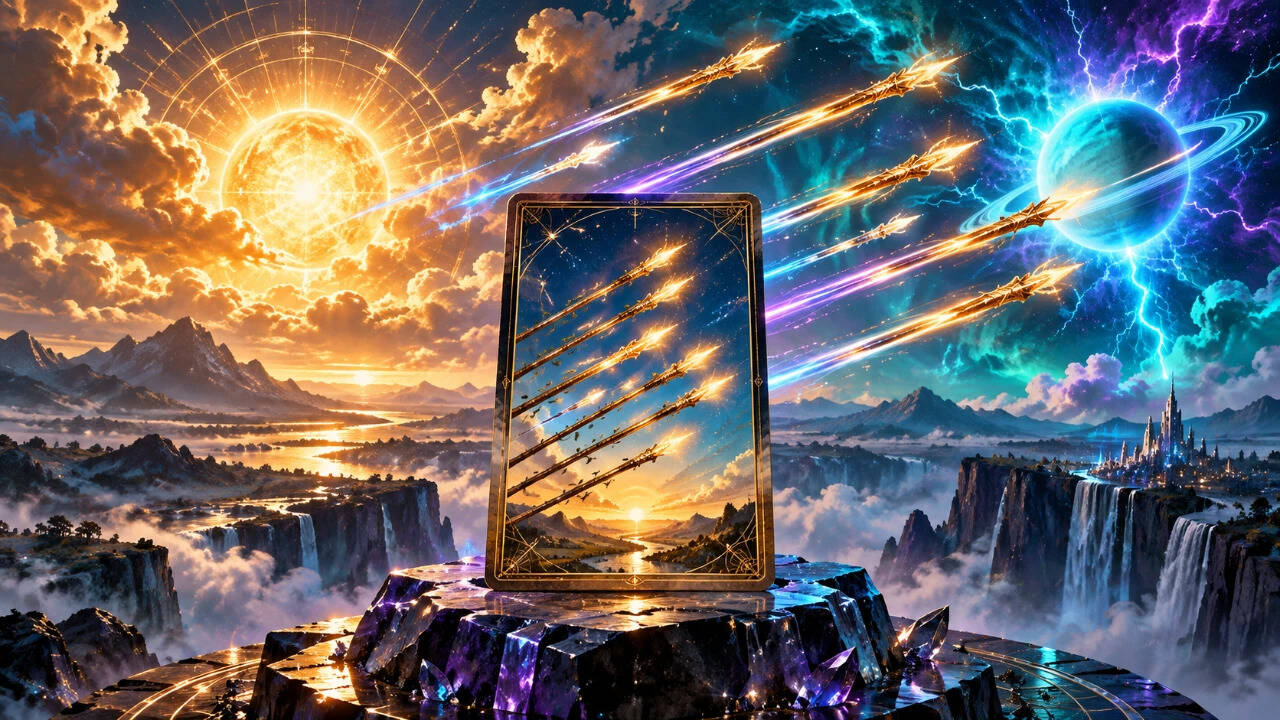 Eight Of Wands Tarot Meaning: Sudden change speeds plans; love and money need focus