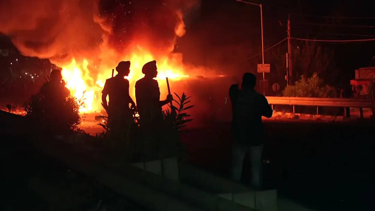 LPU protests: Over 2,000 police deployed after stone-pelting, vehicles set ablaze
