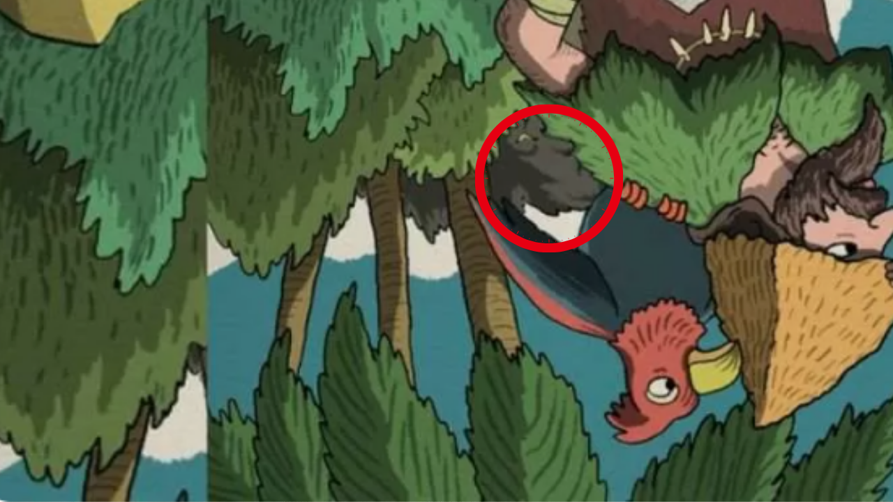 Optical Illusion brain teaser: You are a genius if you spot the caveman's hidden friend in the first 13 seconds