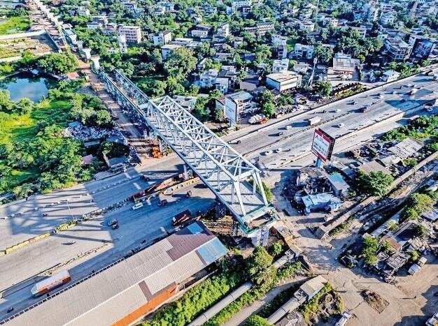 First Indigenous Steel Bridge For Maharashtra High-Speed Rail Corridor Span Installed