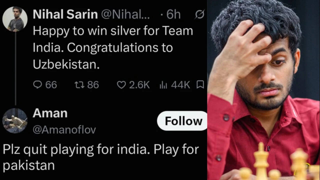 Olympiad medallist Nihal replies to 'play for Pakistan' troll with 3 words