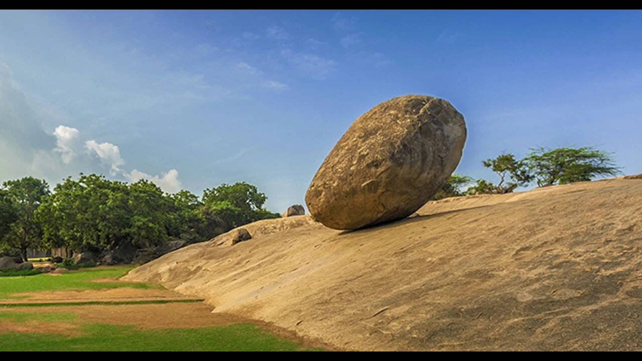 Lord Krishna's butterball, the giant butter-like rock that refuses to roll downhill and how it has stayed here for centuries