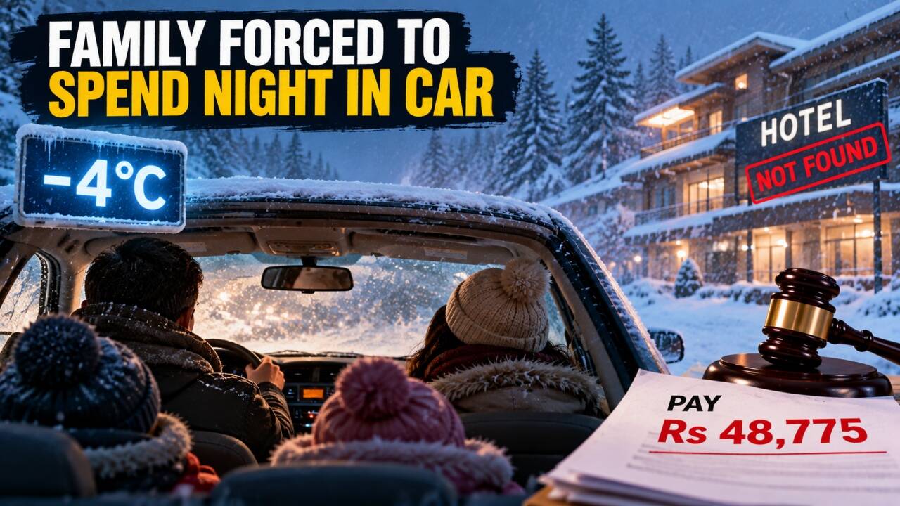 Family found Gulmarg hotel missing, spent night in car at -4C; gets Rs 48,775