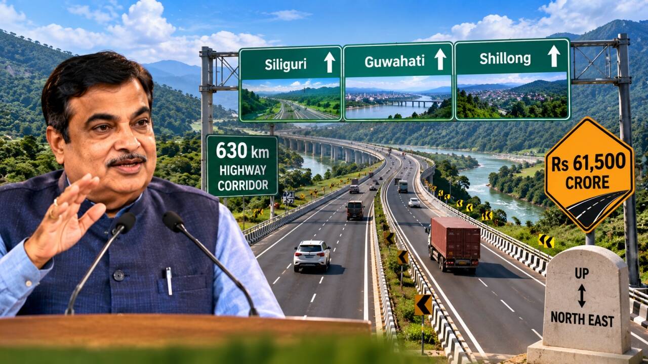 Nitin Gadkari: Rs 61,500 crore, 630-km highway to link Siliguri, Guwahati, Shillong