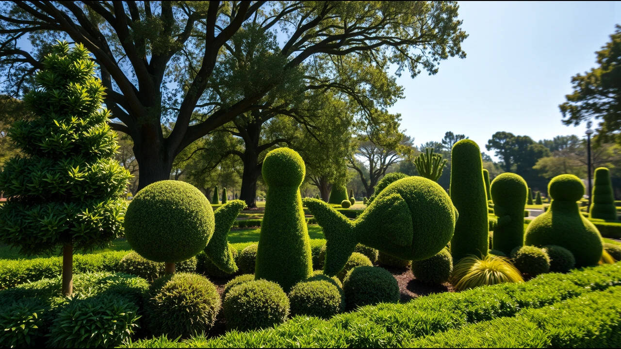 Pearl Fryar turned discarded plants into a three-acre sculpture garden