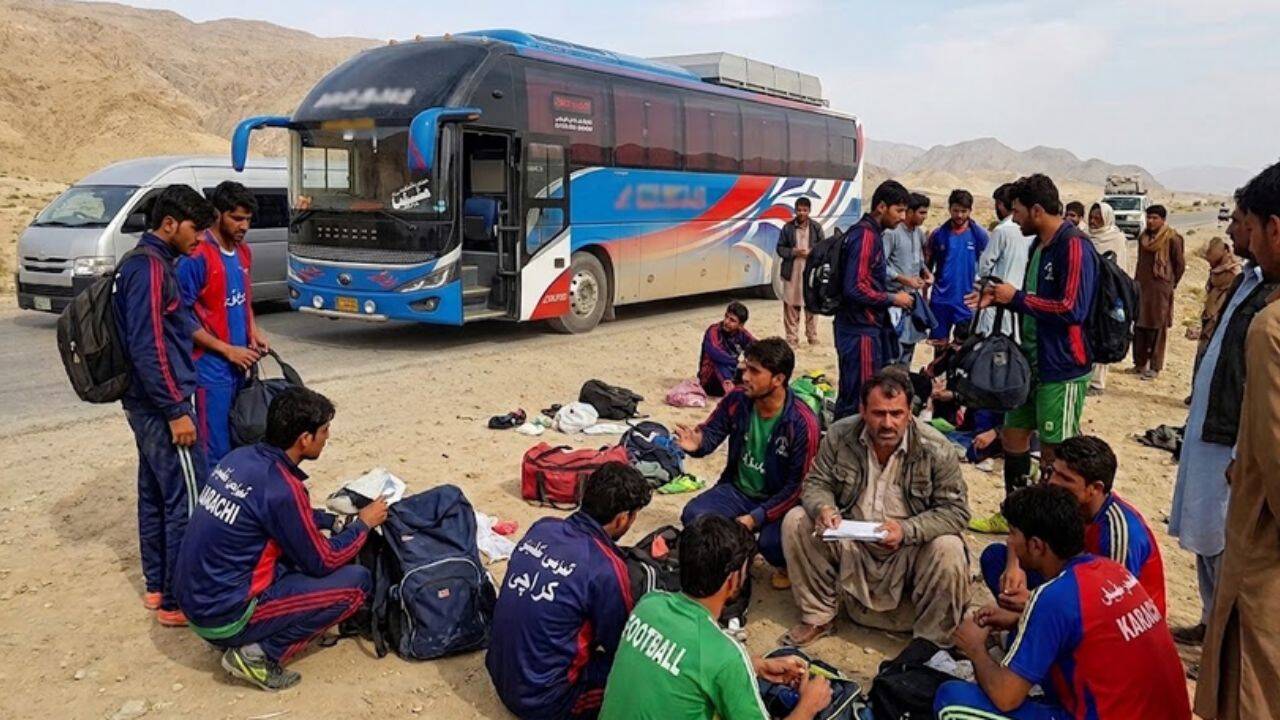 Karachi football team ambushed on Balochistan highway, robbed at gunpoint