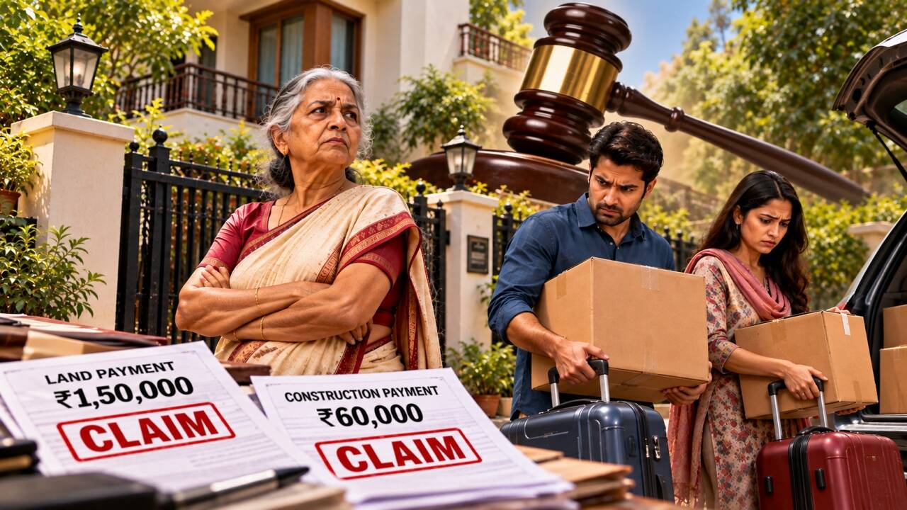 Son claims share in mother’s house, cites Rs 2.1L given; couple ordered to vacate