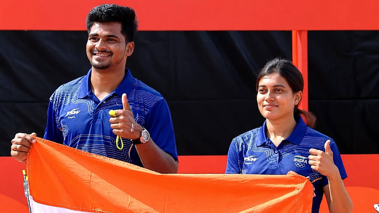Shoot-off thriller! Chikitha-Sahil win India’s second archery gold at Asian Games 2026, seal LA28 quota