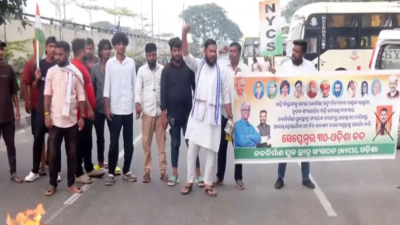 Watch: Students protest in Odisha over textbook errors; national highway blocked
