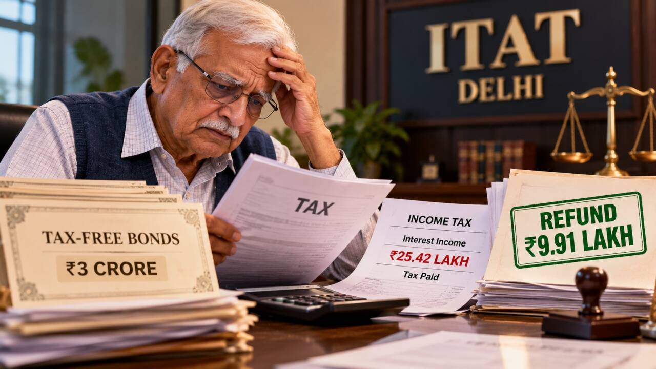 Senior citizen wrongly paid tax on Rs 25.42L interest; ITAT orders Rs 9.91L refund