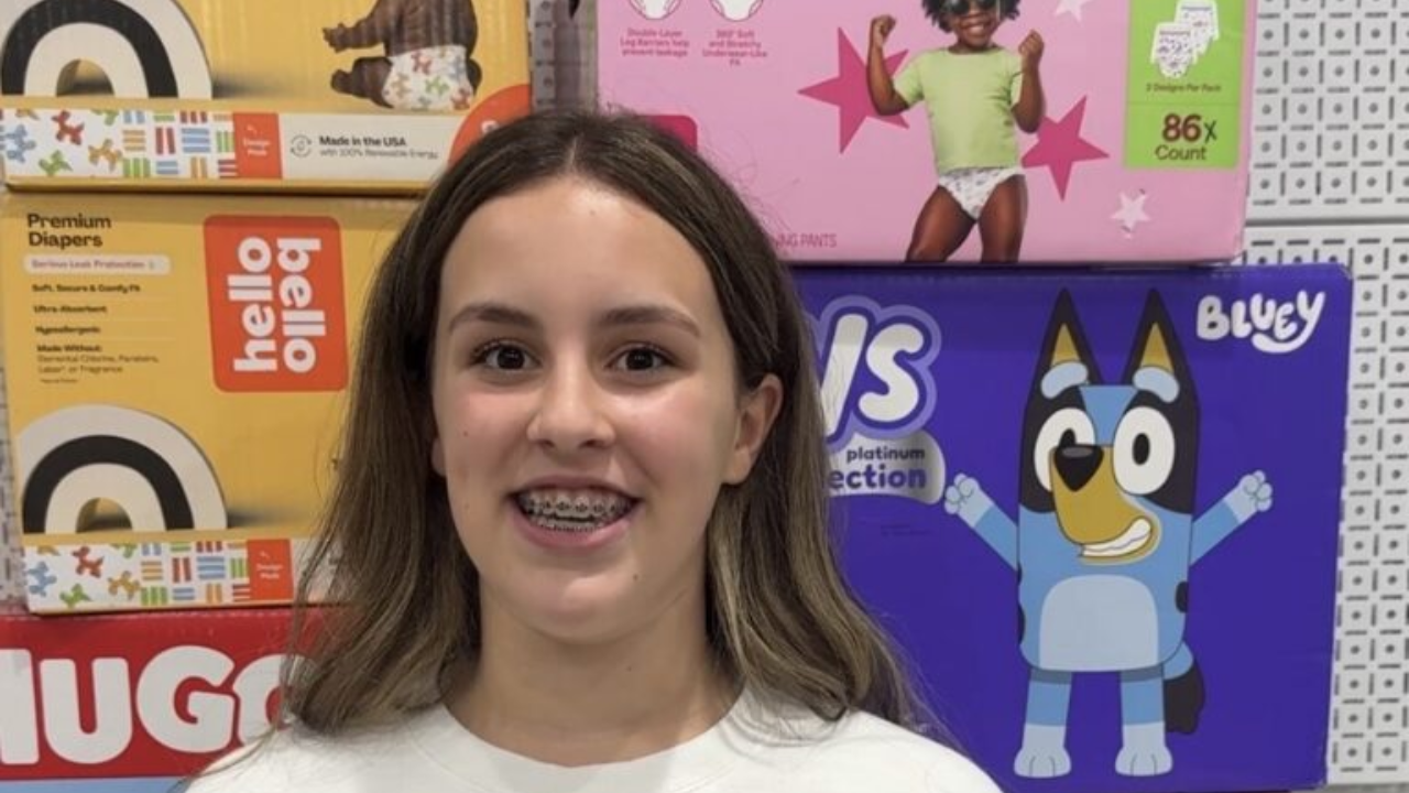 Arizona girl started diaper drive at 7; five years later, she delivered 30,000