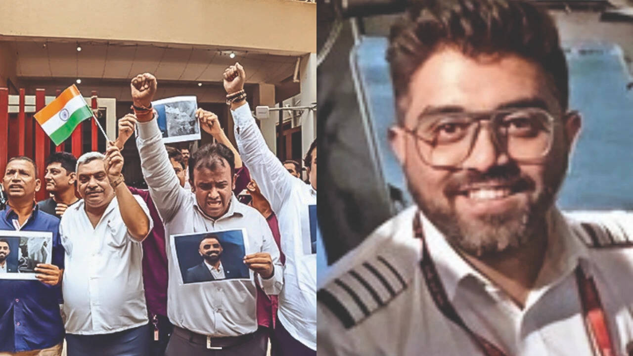 Outside hero pilot Smit Machchhar's Mumbai home, crowds, chants & tiranga