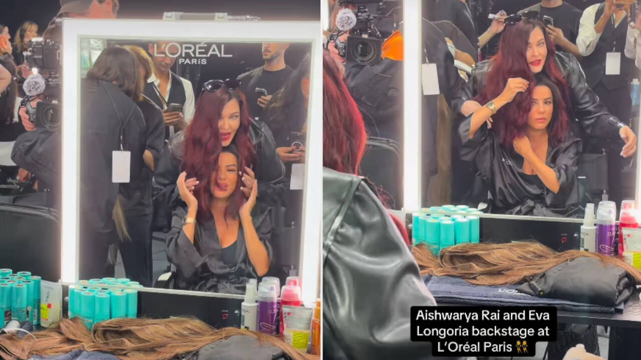 ‘Will red suit me?’ Eva Longoria adorably checks how Aishwarya Rai Bachchan’s fiery red hair would look on her - video goes viral