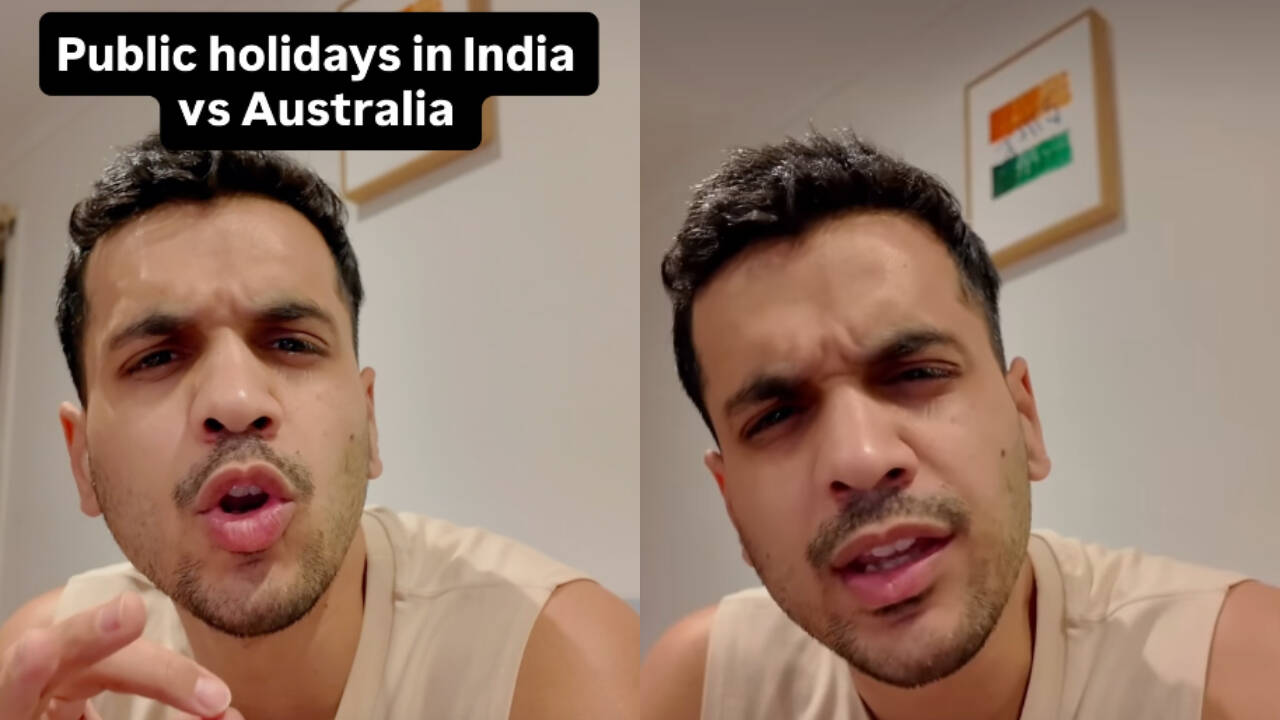 'Australia mein chhuttiyan lene ki wajah hi nahi hai': Indian man compares Australia vs India public holidays