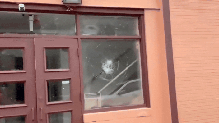 Watch: Hindu temple attacked with bricks in US, windows shattered