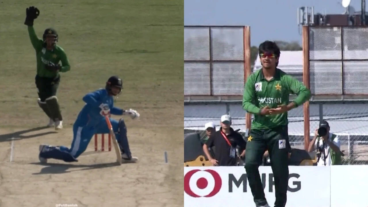 Saim’s cheeky send-off to 15-year-old Sooryavanshi grabs attention in final - Watch