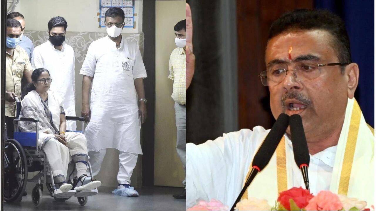 'No evidence of fracture': Suvendu Adhikari says Bengal govt to probe Mamata Banerjee's 2021 'injury'