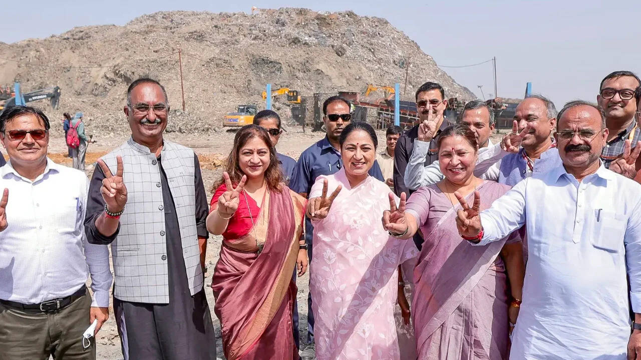 Delhi landfill garbage mountains shrinking, 100 acres reclaimed in 18 months: CM Rekha Gupta