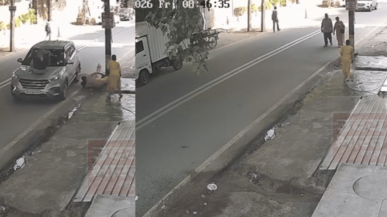 Delhi hit-and-run: Couple in 70s flung into air after SUV hits them