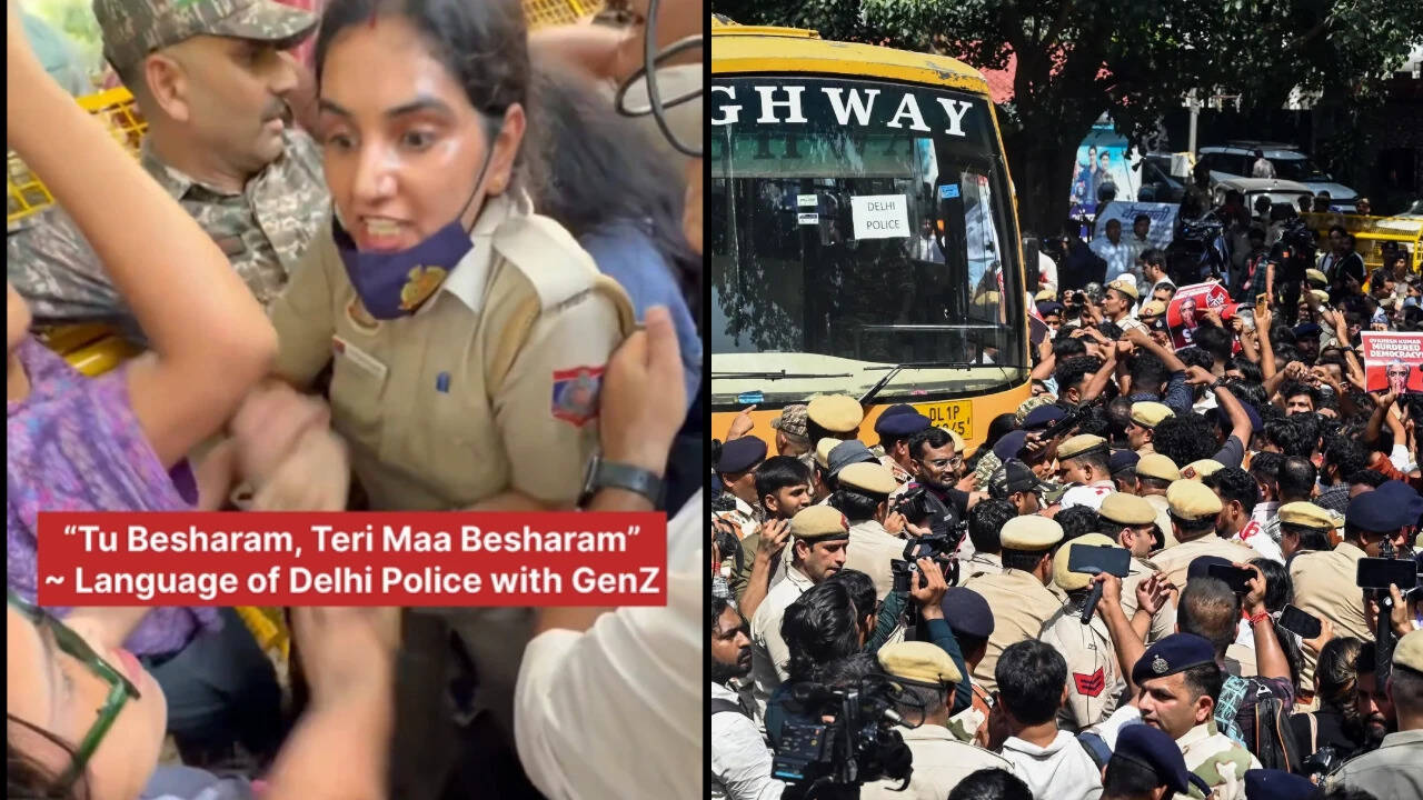 'Shameful': AAP shares video, says Delhi Police ‘abusing’ protesters at Jantar Mantar