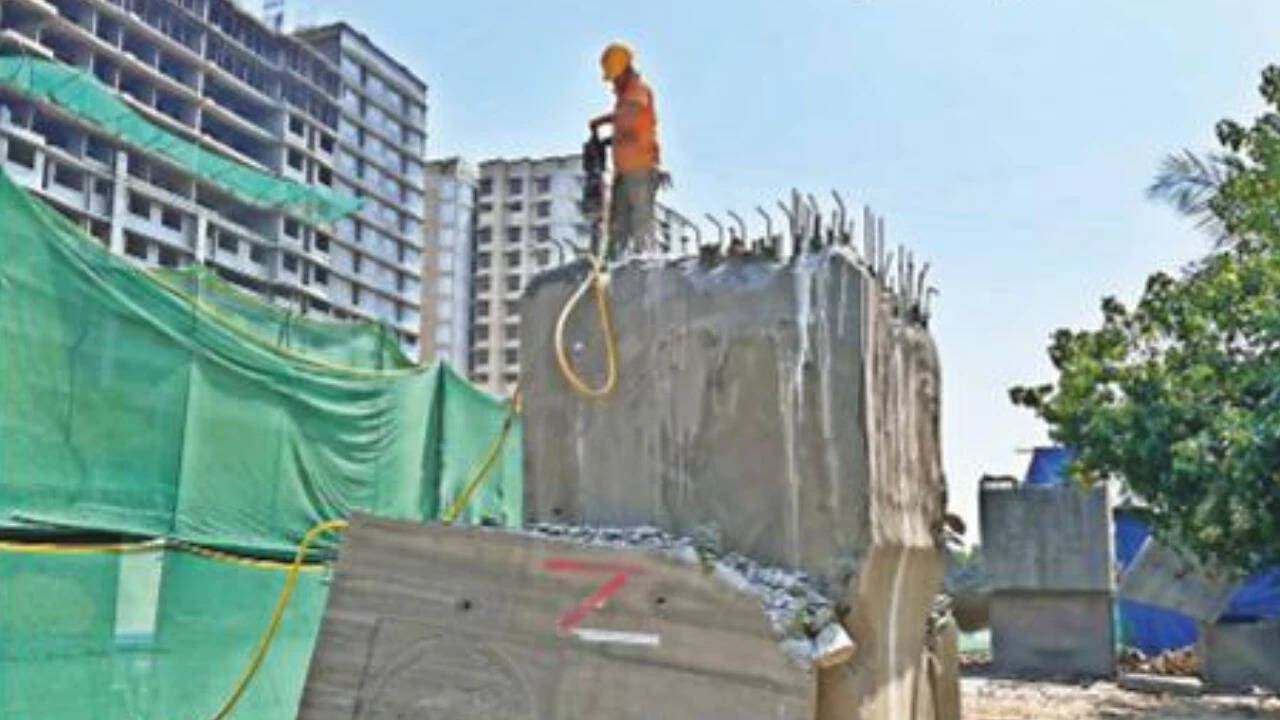 Mumbai: Ghatkopar road overbridge redesigned after 30% work done; 3 pier caps to be demolished, rebuilt higher