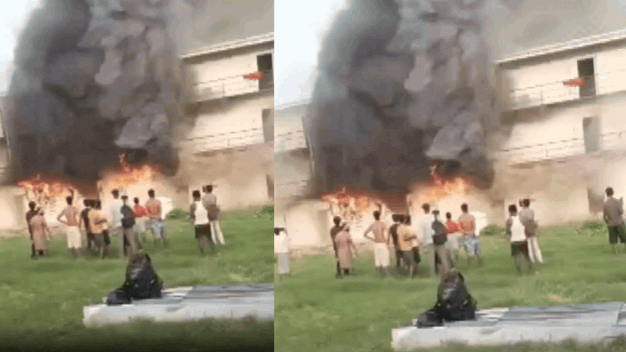 Major fire guts labour camp outside Lucknow airport
