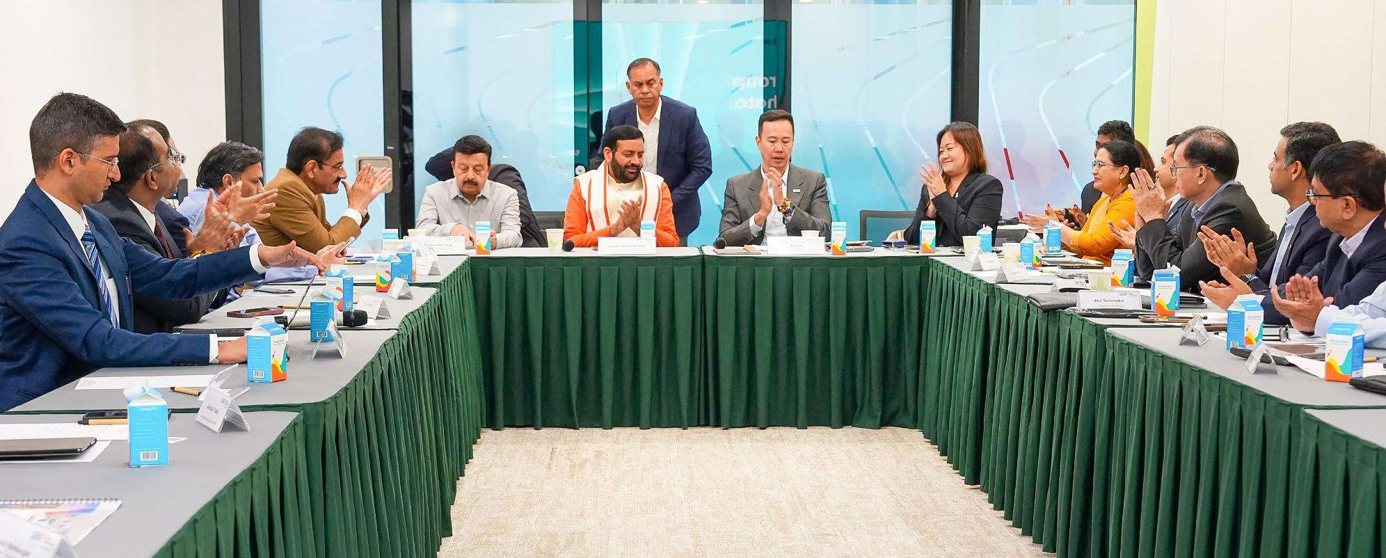 In Singapore, Saini pitches Panchkula, Karnal, Hisar as growth centres