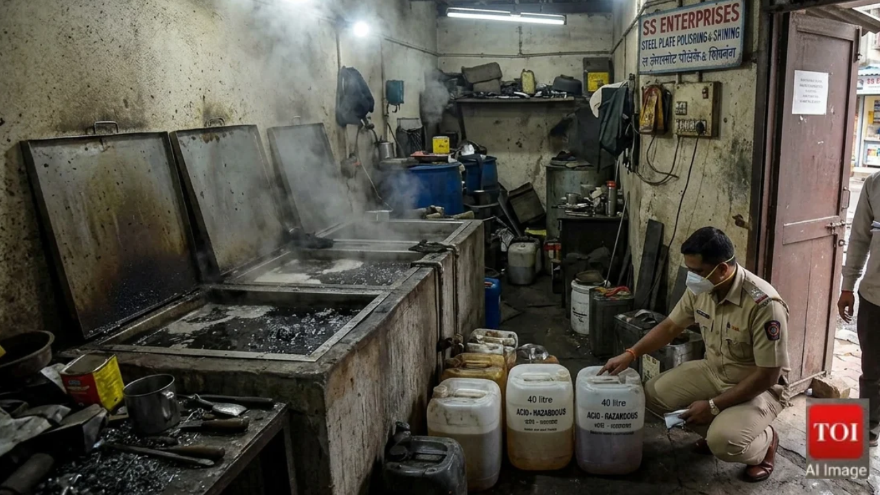 Mumbai police crack down on factory owner, motorist in separate instances for illegal acid storage, transport