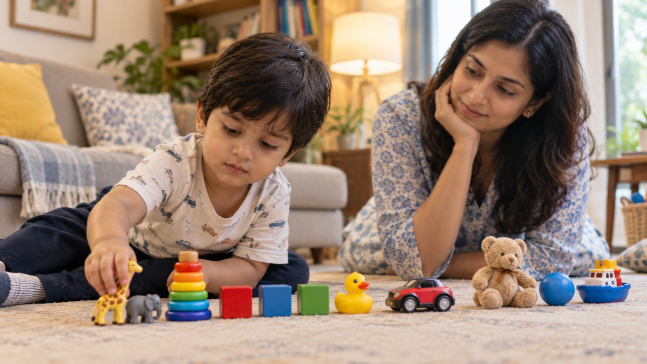 Psychology says some children line up their toys instead of playing with them because...