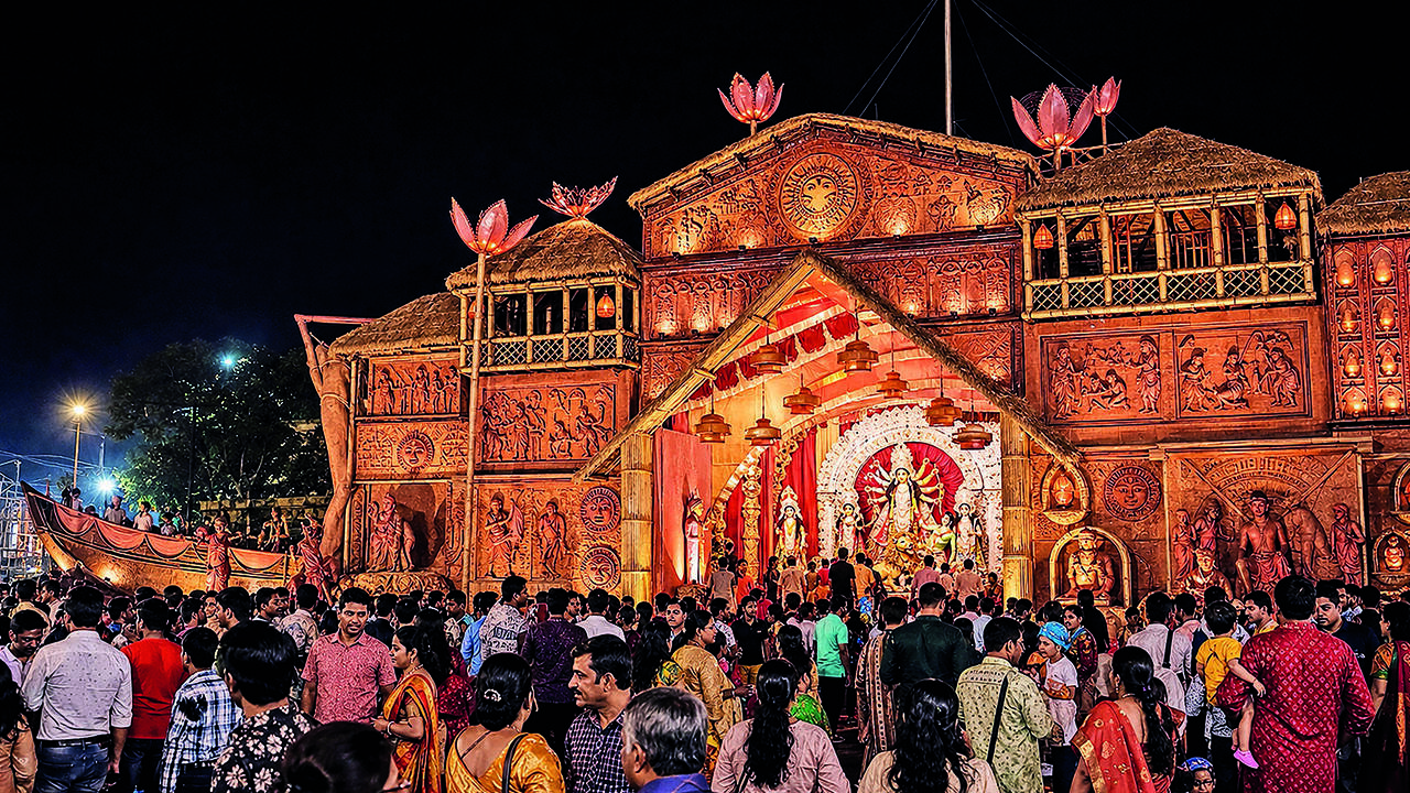From neighbourhood pujas to grand spectacles: How Lucknow’s Durga Puja pandals are scaling up