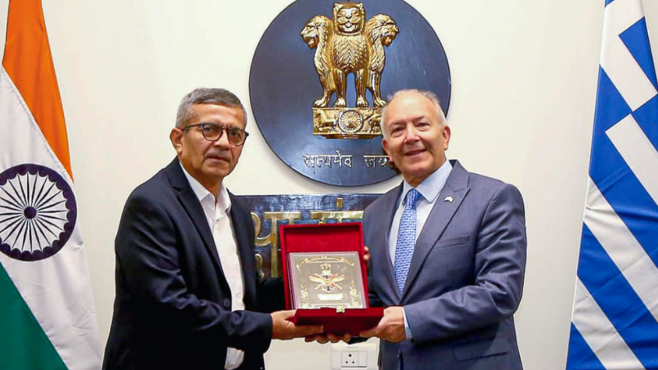 Defence secy talks to German envoy & Greece dy min to widen strategic partnerships