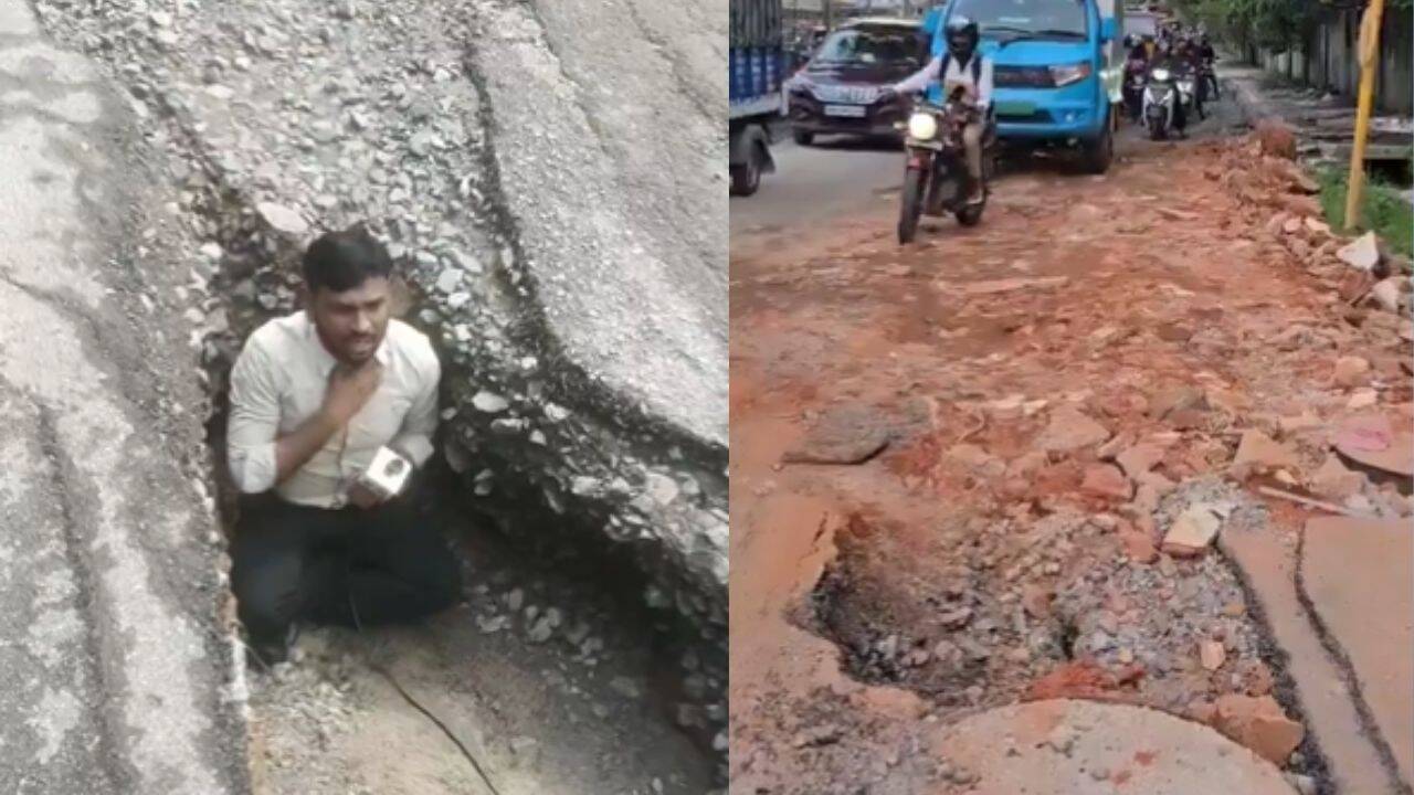 Bengaluru’s tech belt hits a roadblock: Deep potholes, dust and sewage turn daily commutes into a crawl