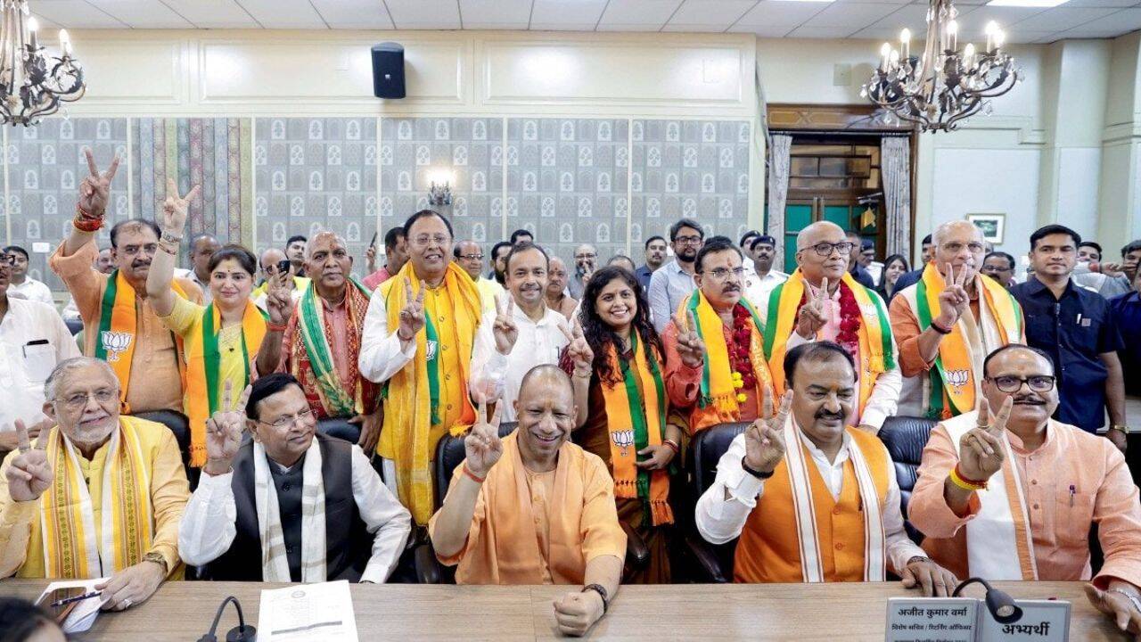 UP’s 10 RS seats filled unopposed: BJP gets 8, SP 2; Akhilesh says ‘focus is on 403’