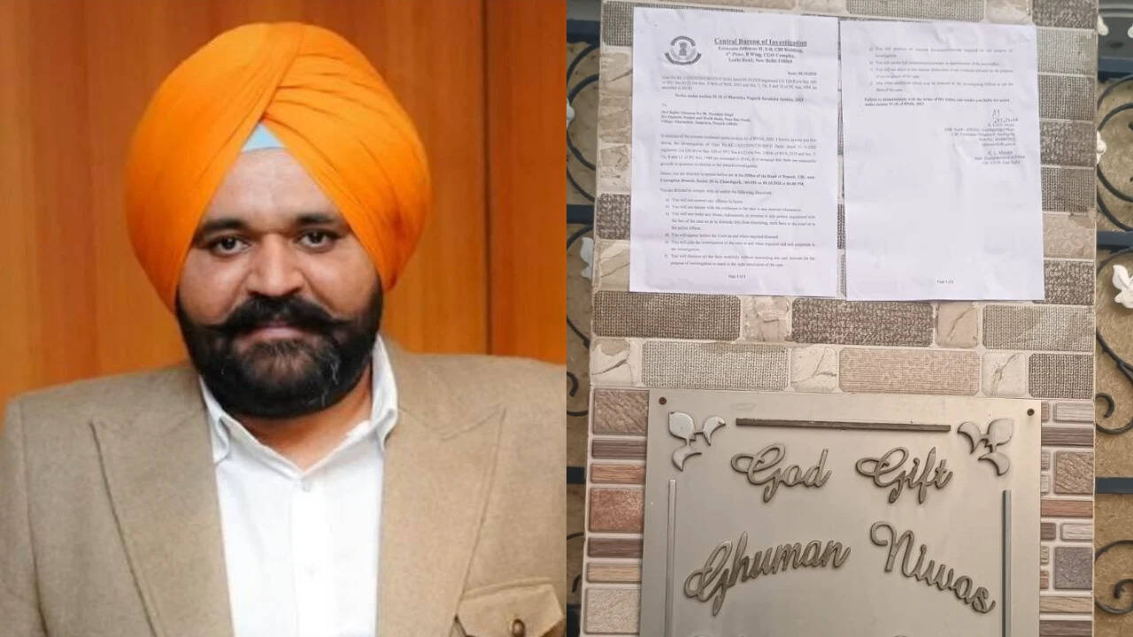 Summons on the wall: CBI pastes notice outside residence of Punjab CM Bhagwant Mann’s OSD Rajbir Ghuman