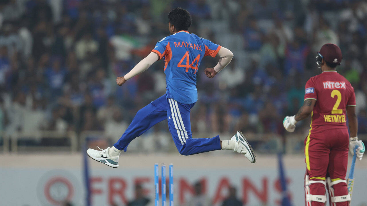 149.5kmph thunderbolt! Mayank Yadav leaves West Indies reeling in chase