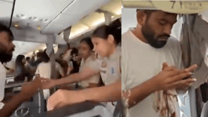 Watch: ‘Arrest us’, 'Inquilab Zindabad'; how Abhijeet Dipke’s detention unfolded aboard Delhi-bound flight