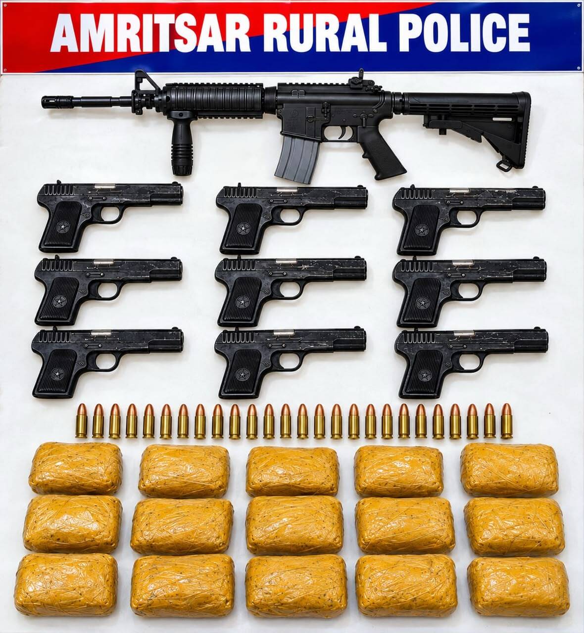 Punjab Police Seize Four Assault Rifles in Two‑Week Anti‑Drug Sweep