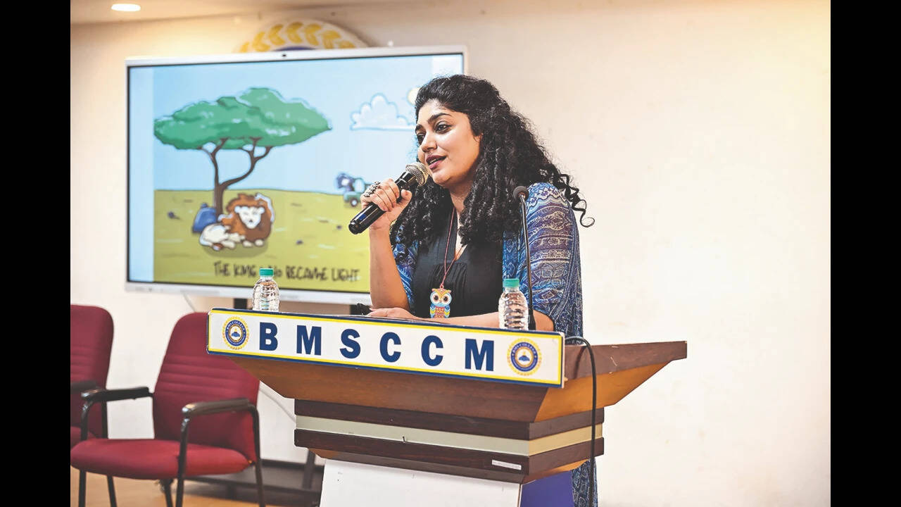 Samyukta Hornad inspires BMS students to follow their passion at Bangalore Times on Campus