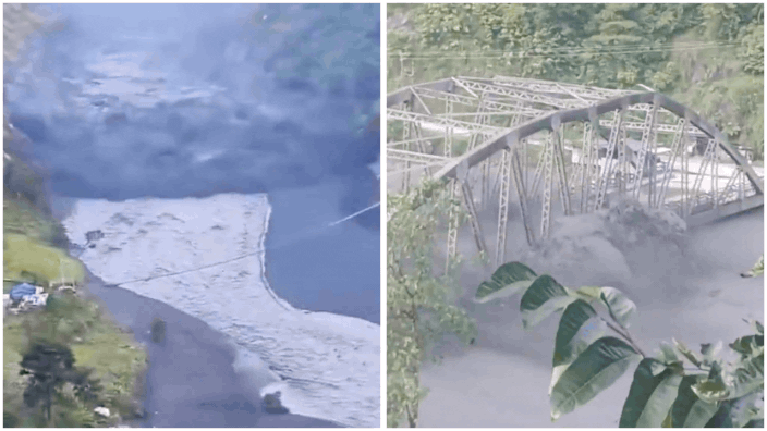 Nepal floods: Chilling videos show bridges swept away, homes destroyed