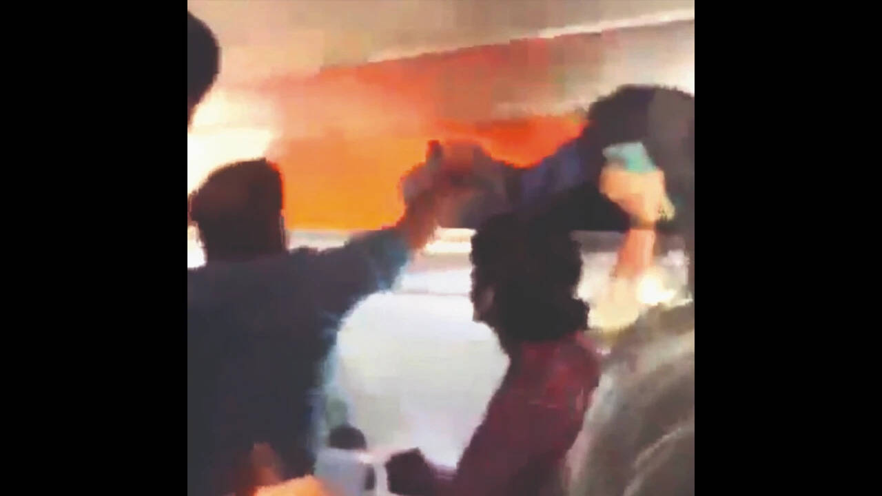 Passenger's device starts smoking, flight diverted