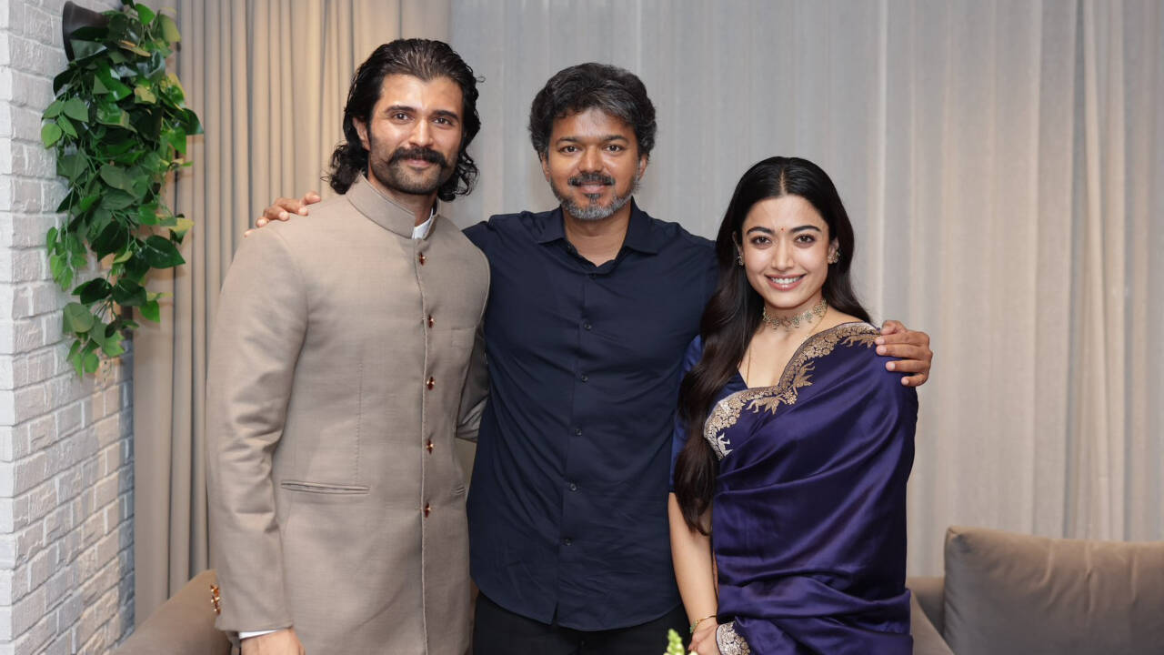 Vijay & Rashmika meet CM Vijay ahead of 'Ranabaali' release