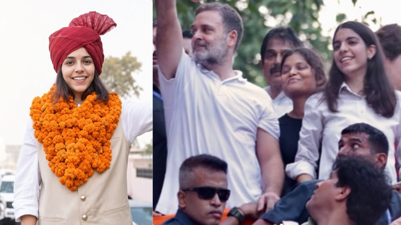 Meet Jannat Bishnoi, the young face marching beside Rahul Gandhi in anti-CEC protest