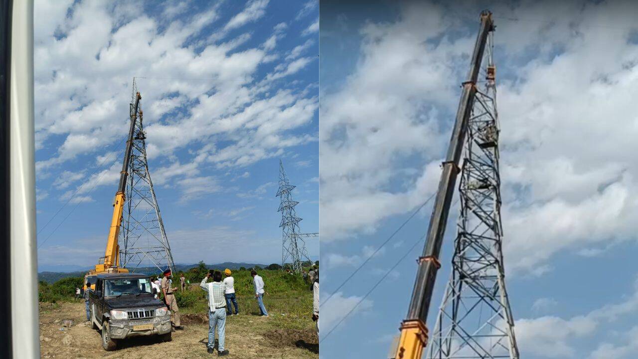 After 50 days atop 200-foot tower in Punjab, 2 elderly dam oustees climb down