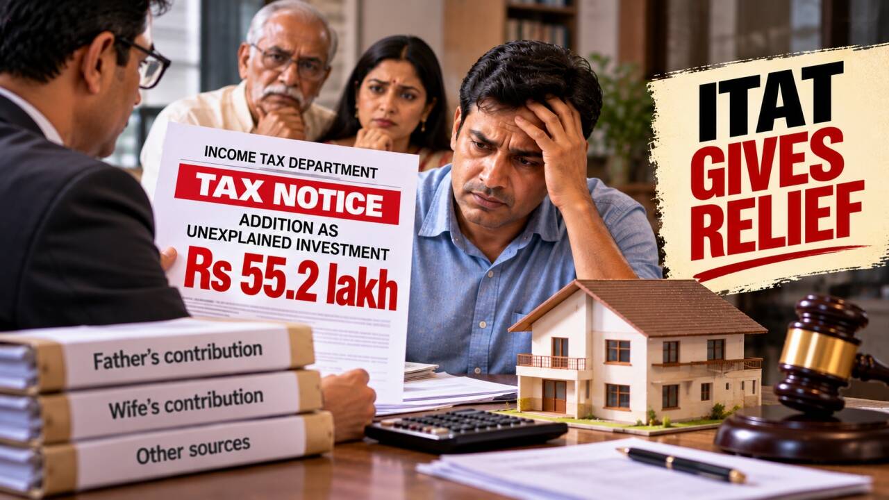 Taxman adds Rs 55.2 lakh over joint Rs 80 lakh property; ITAT grants relief
