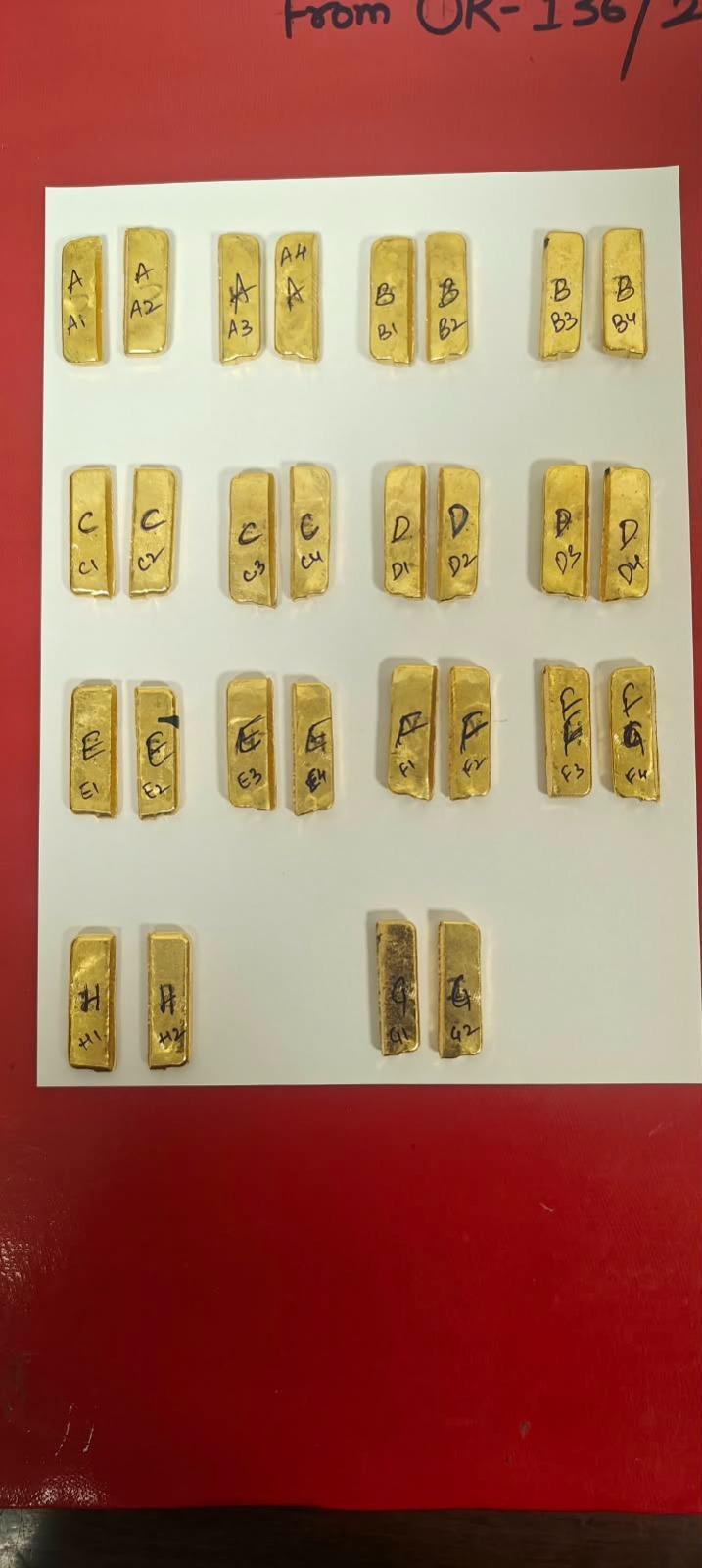28 gold bars hidden in footwear, 4 Chennai passengers held at KIA