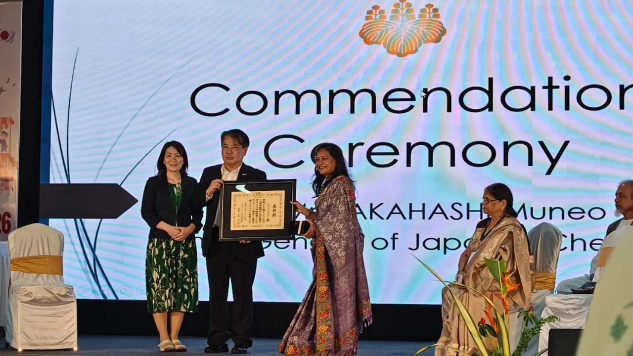 Japan honours Hyderabad-based Ikebanist Nirmala Agarwal for promoting India-Japan friendship
