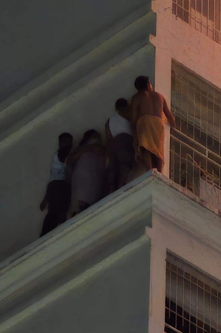 Nalasopara blaze: 13th-floor family of four descends till 9th floor using sarees and clothes, waits 20 minutes on narrow ledge before rescue