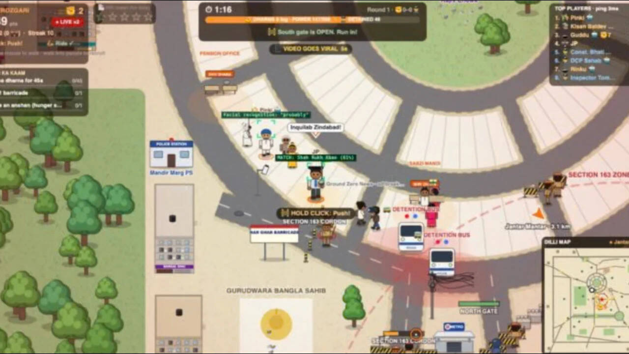 Forget GTA! From tear gas to barricades: This satirical game turns Jantar Mantar protests into a virtual challenge