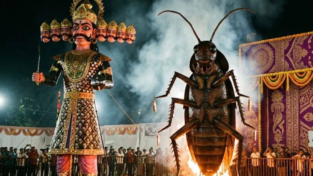 'Need to eliminate filth': Delhi Ramlila committee to burn 30-foot cockroach effigy alongside Ravana on Dussehra amid CJP protests