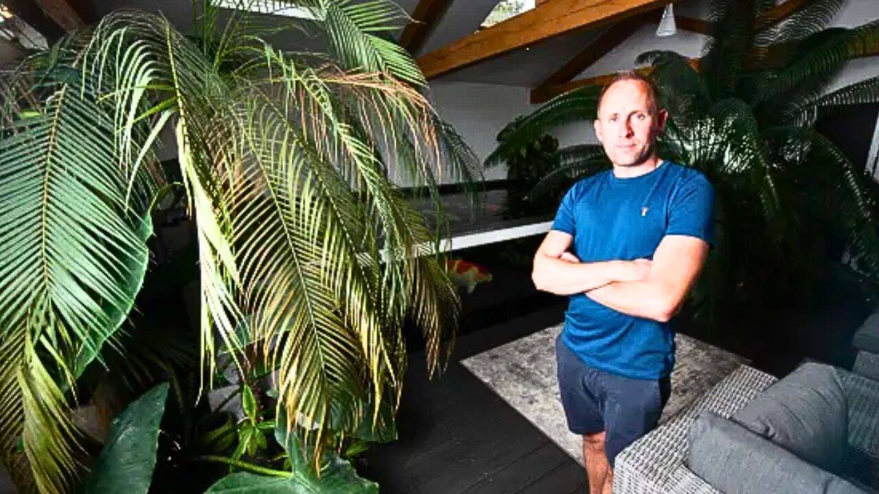 UK dad spent £80,000 building an 80-square-metre tropical garden hideout